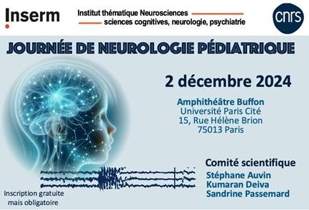 Visuel de promotion de la première journée de neurologie pédiatrique